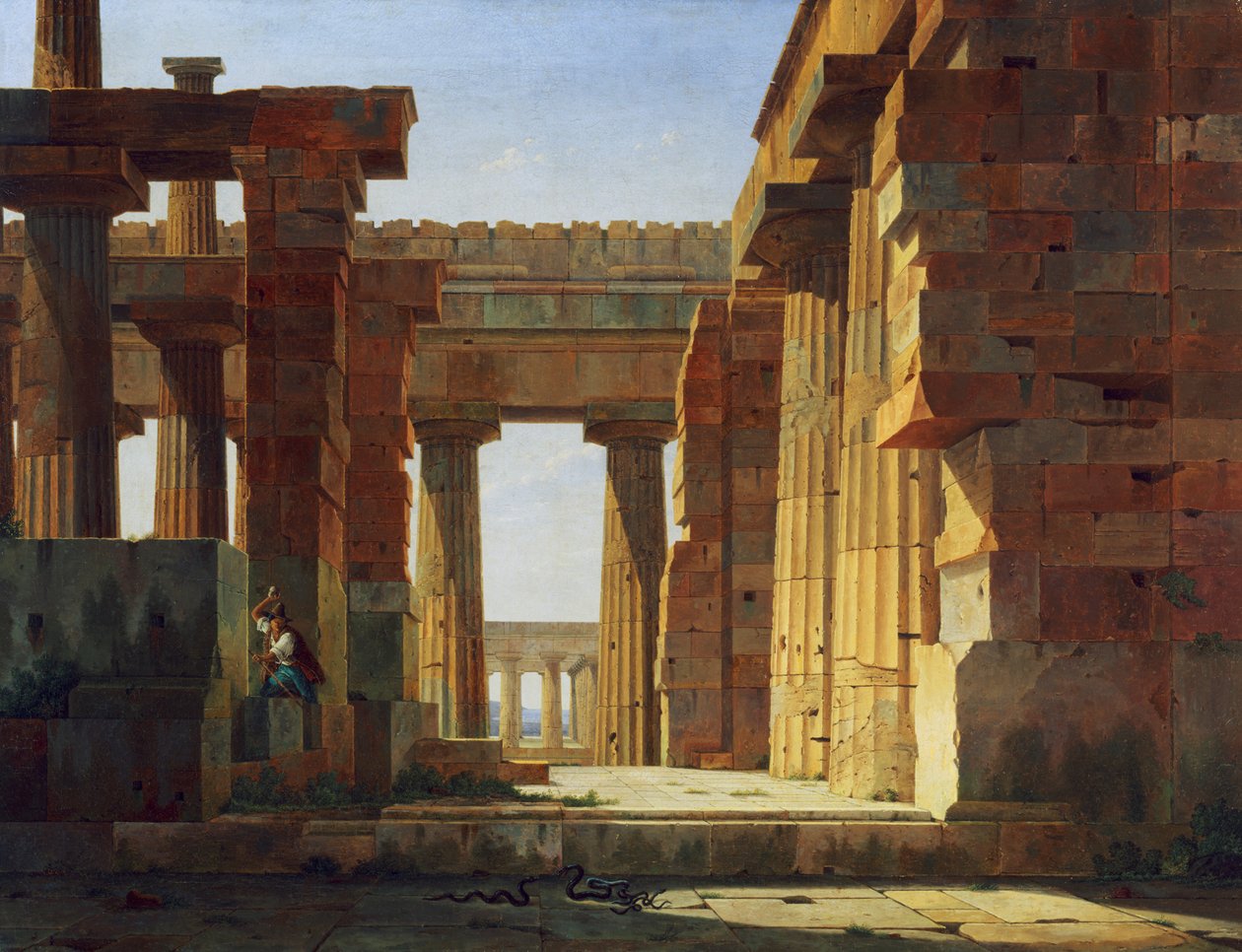 El Templo de Poseidón en Paestum de Leo von Klenze