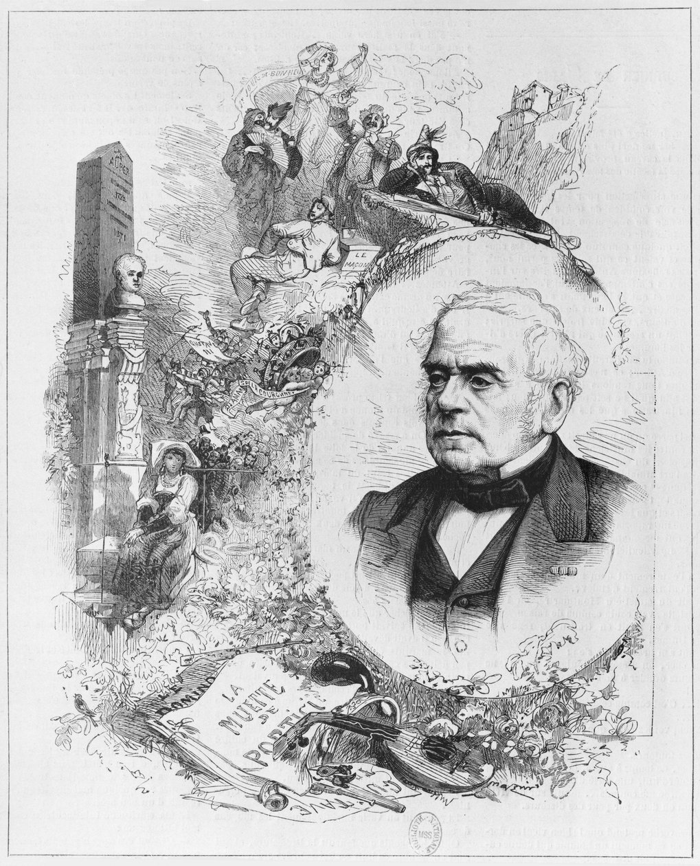 Esprit Auber (1782-1871) de Leon Alexandre Tourfaut