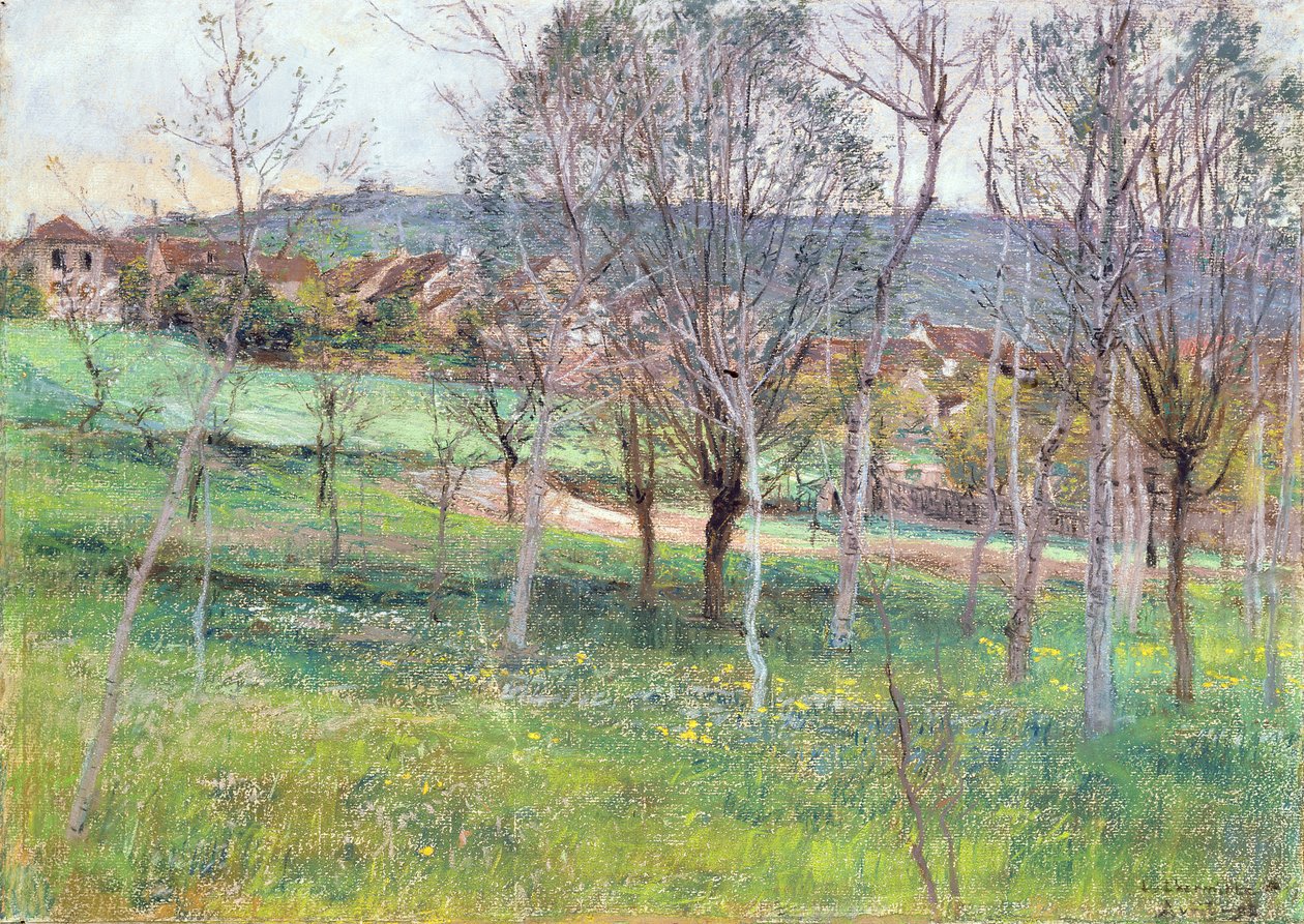 Paisaje en el norte de Francia, c.1892 de Leon Augustin Lhermitte