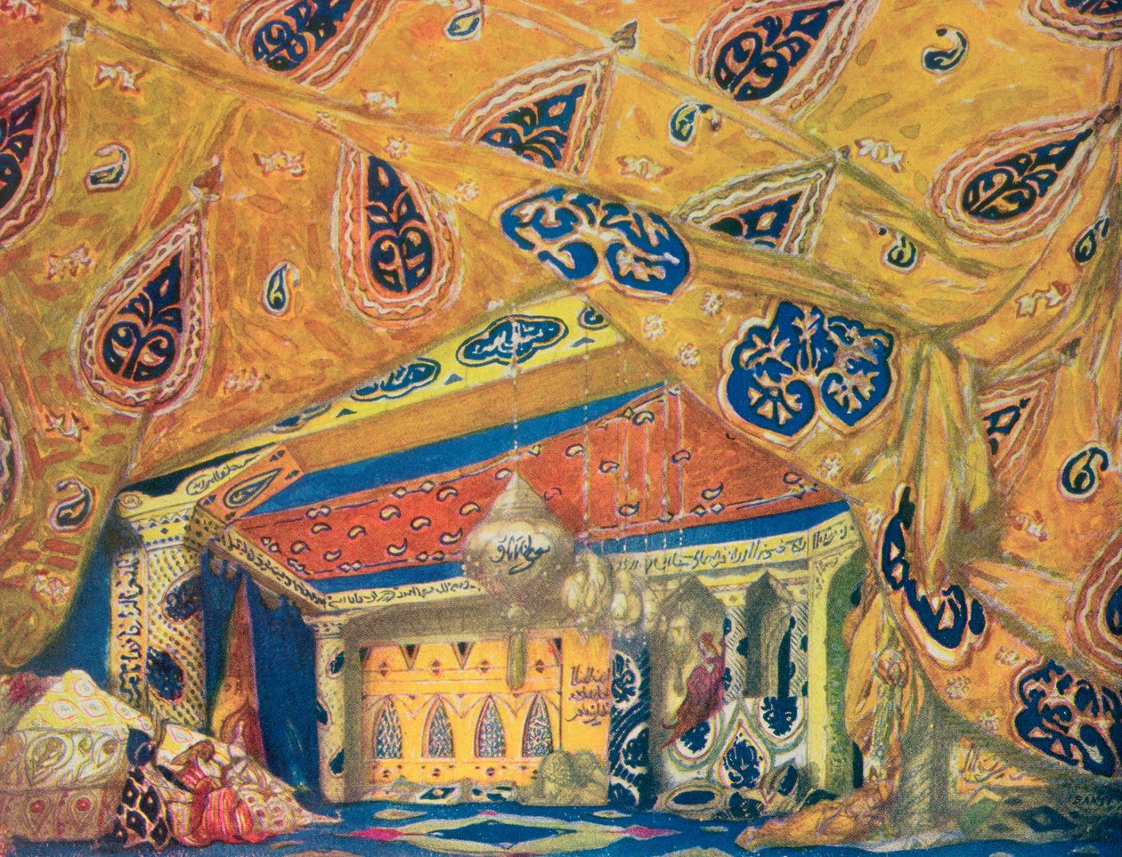 Un salón de Scheherazade de Leon Bakst