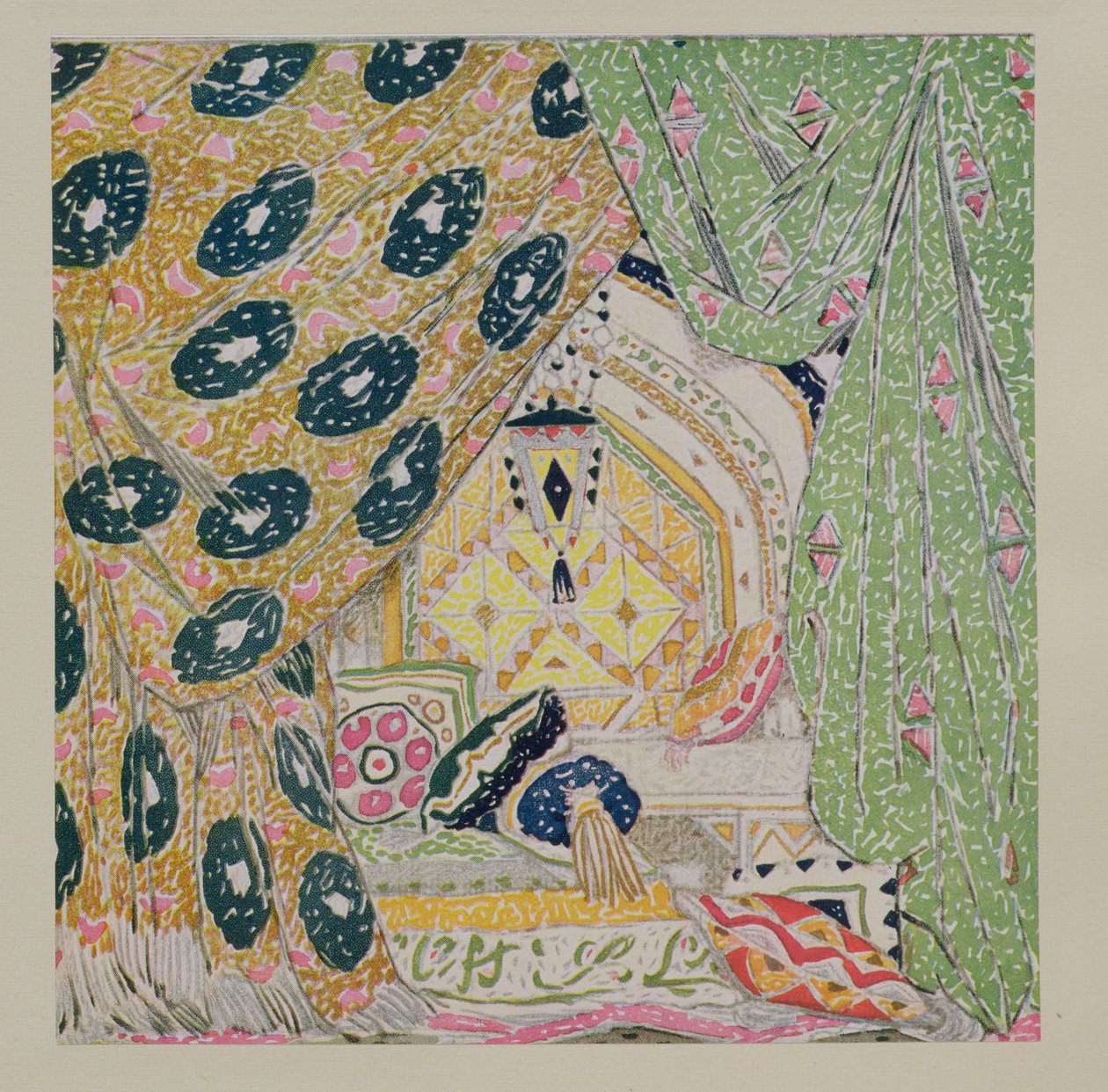 Diseño de paisaje oriental de Leon Bakst