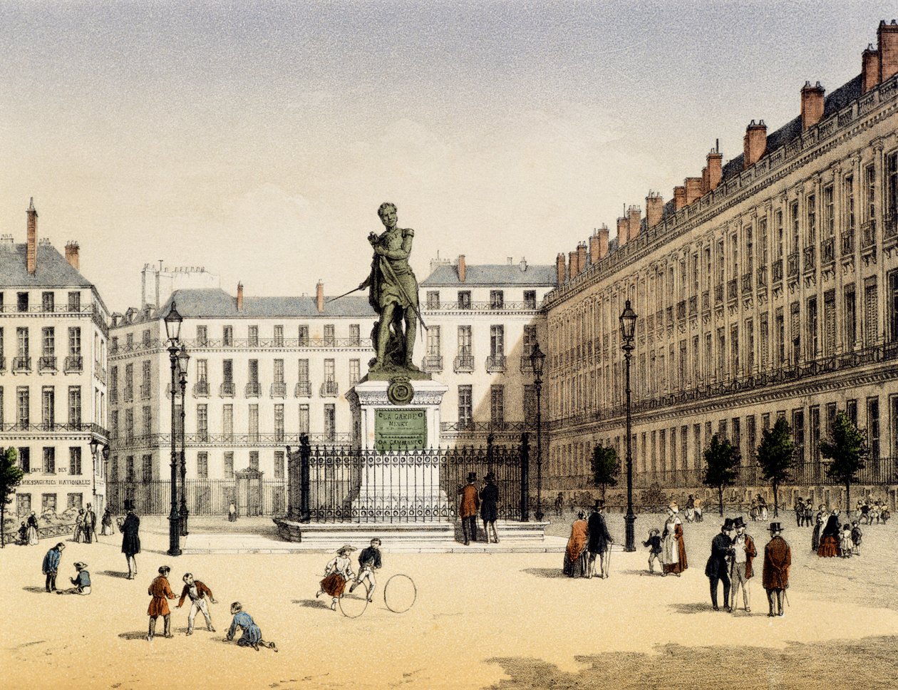 Plaza Cambronne en Nantes, Francia de Leon Auguste Asselineau