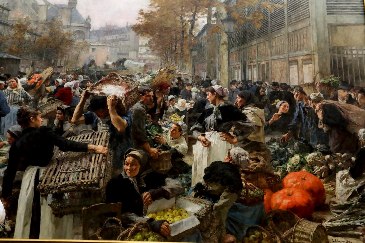 Les Halles de Leon Augustin Lhermitte