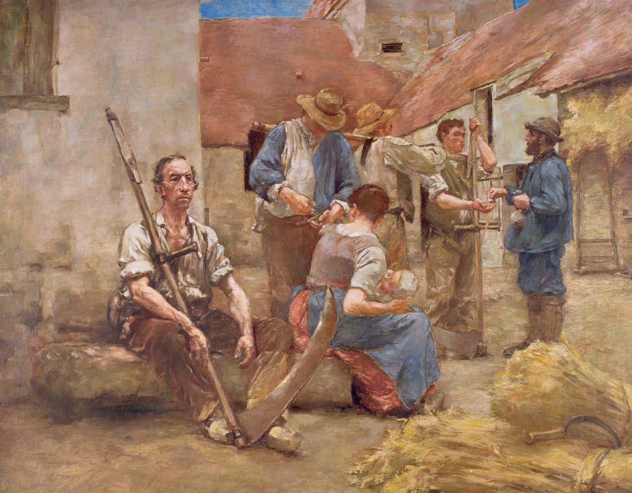 Pagando a los cosechadores de Leon Augustin Lhermitte