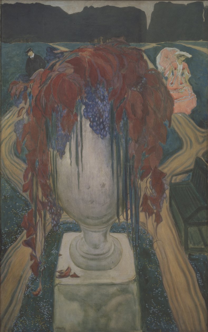 Otoño Un jarrón, 1906 de Leon Bakst