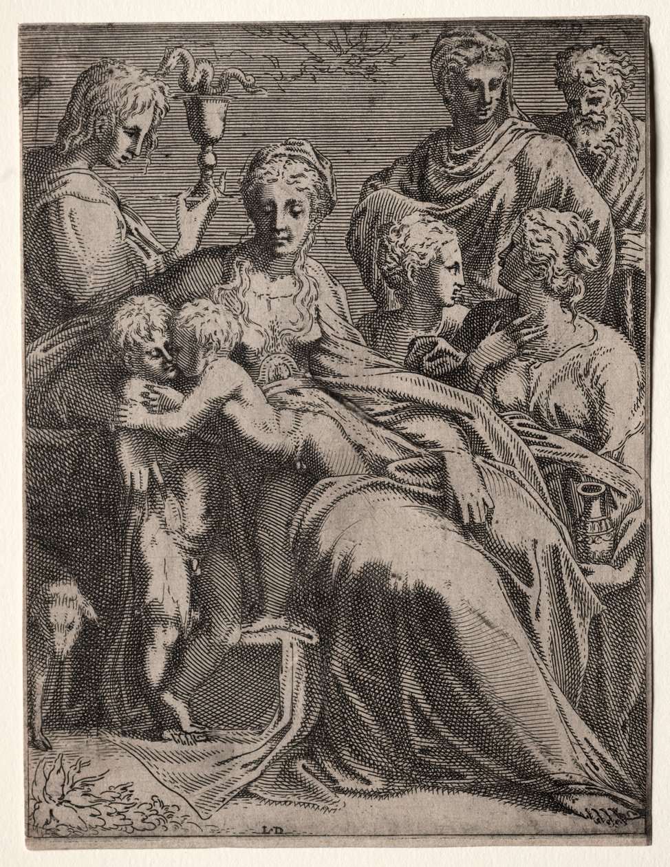 Conversación Sagrada, 1540s de Leon Davent