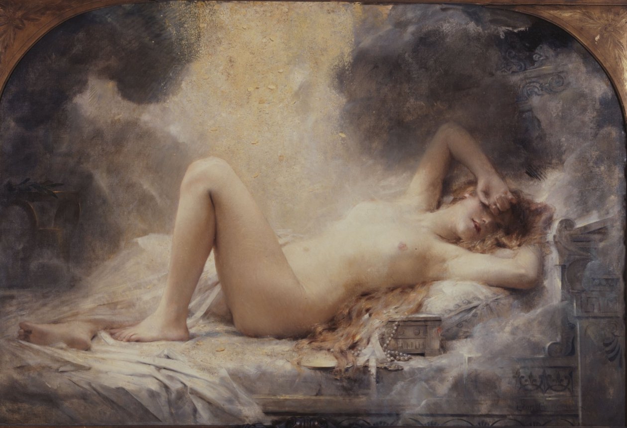 Lluvia dorada, en 1907 (óleo) de Leon Francois Comerre