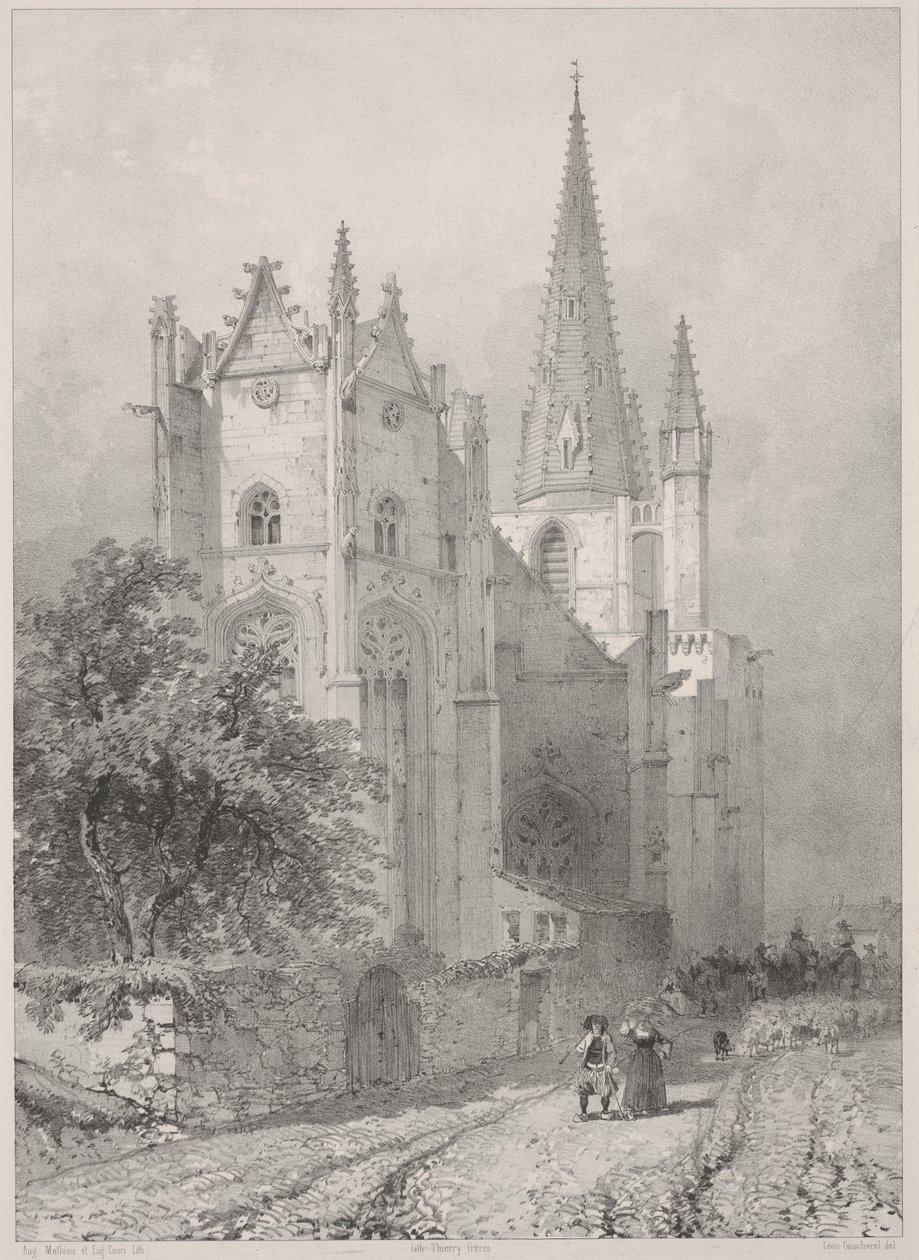 Iglesia de Hennebont, Bretaña de Leon Gaucherel