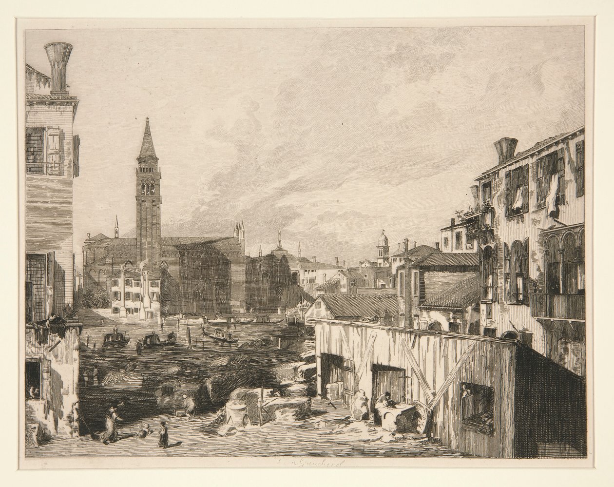 Ver en Venecia (Scuola della Carita) de Leon Gaucherel