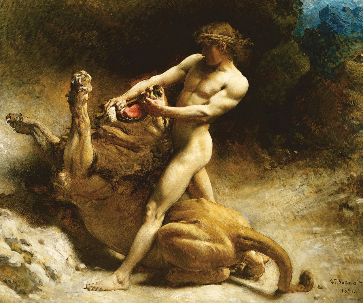 La juventud de Sansón de Leon Joseph Florentin Bonnat