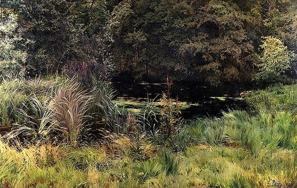 Paisaje con Juncos de Leon Louis Tanzi