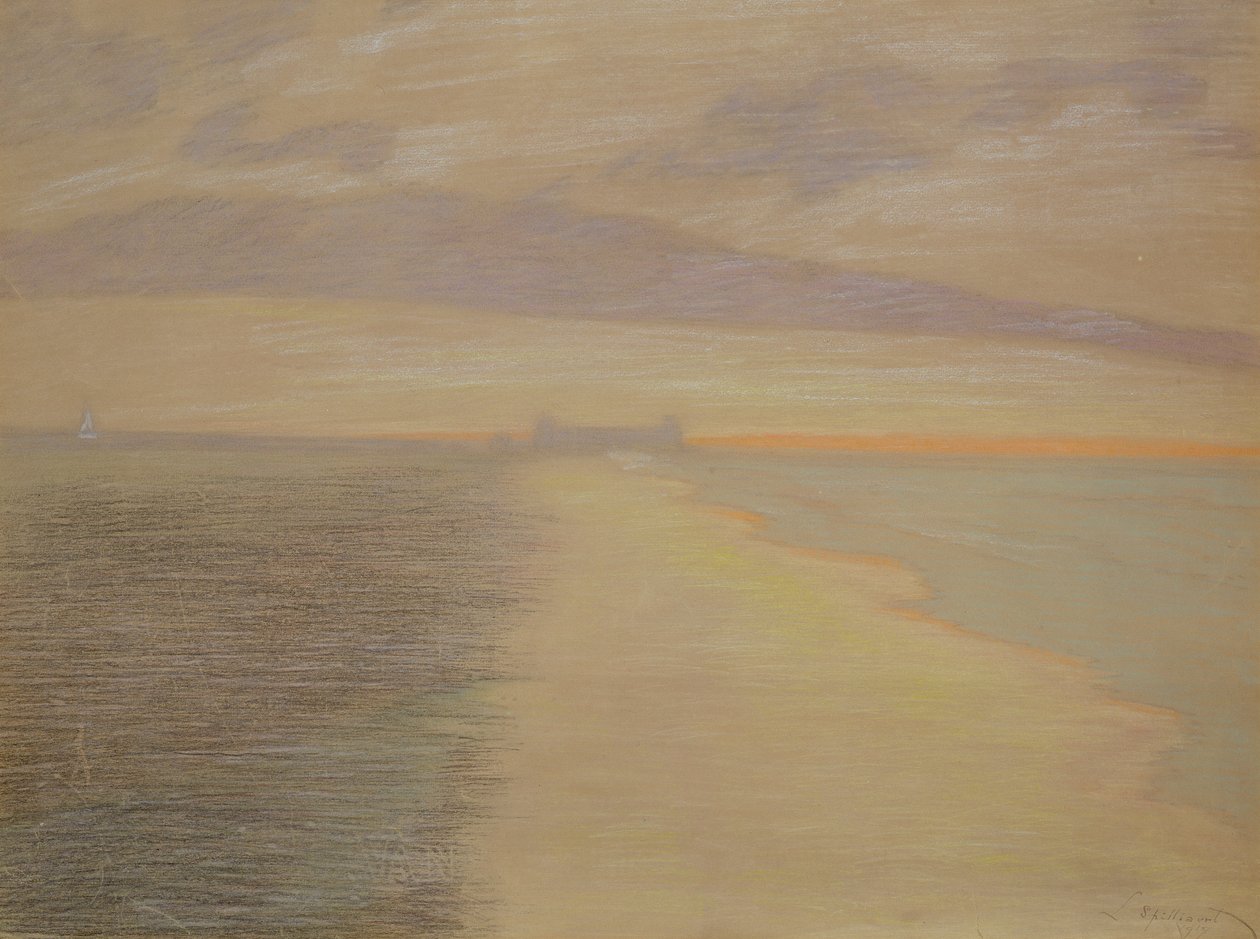 Crepúsculo marino en Ostende de Leon Spilliaert