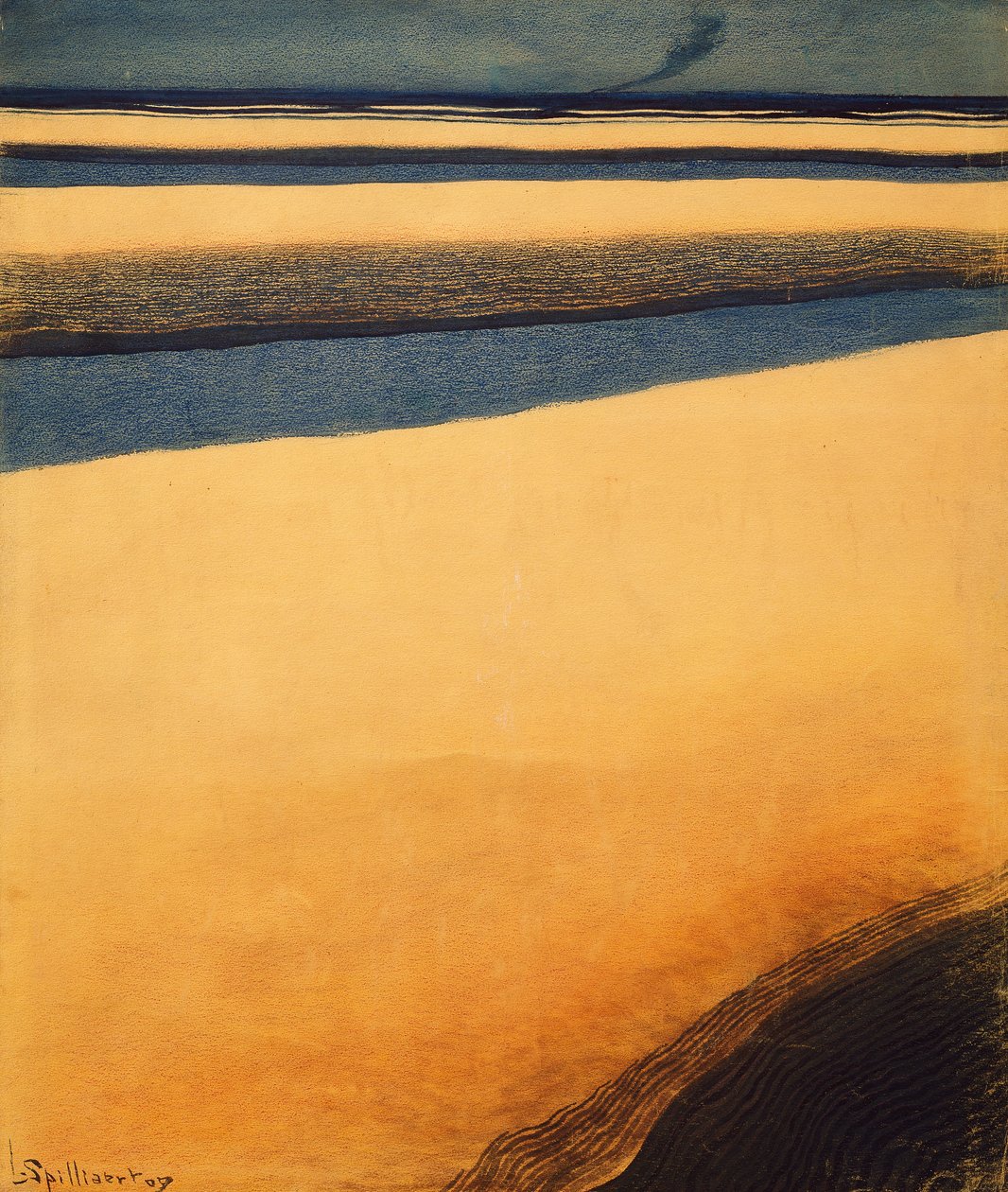 El transatlántico, barco de vapor (óleo sobre lienzo) de Leon Spilliaert