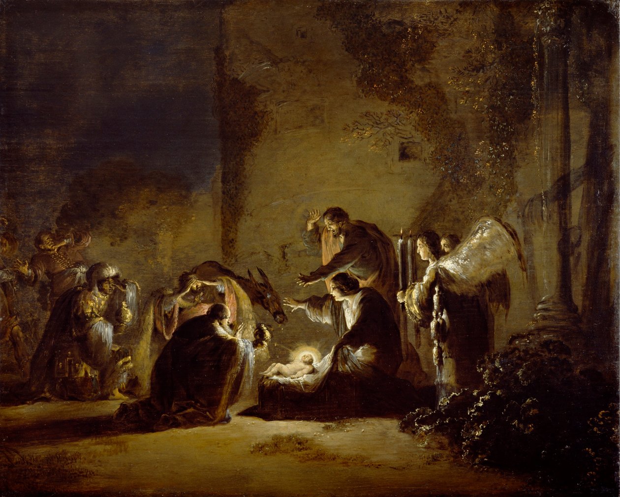 Adoración de los Reyes Magos de Leonaert Bramer