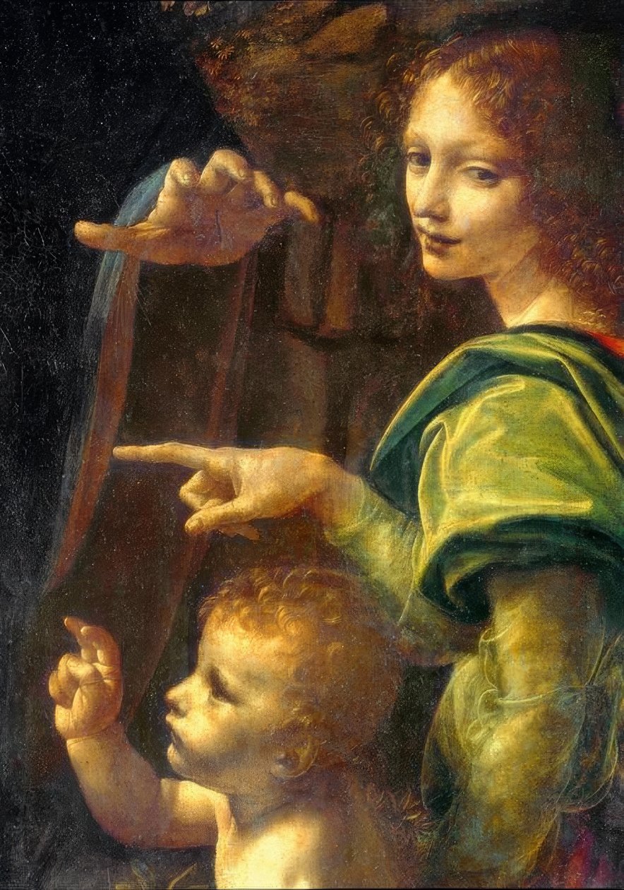 La Virgen de las Rocas de Leonardo da Vinci