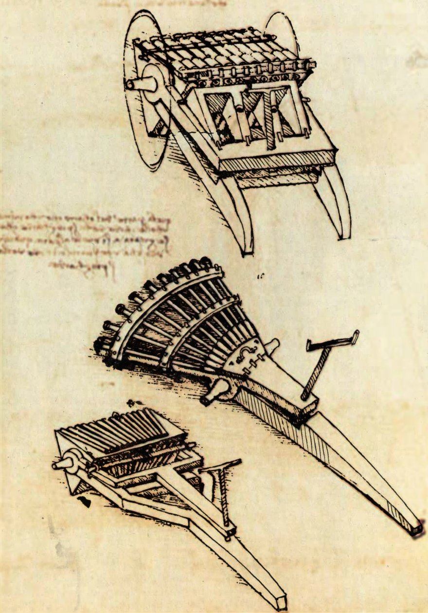 Ribauldequins de Leonardo da Vinci