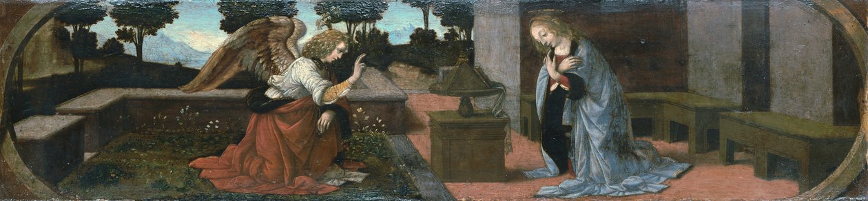 Anunciación a María de Leonardo da Vinci