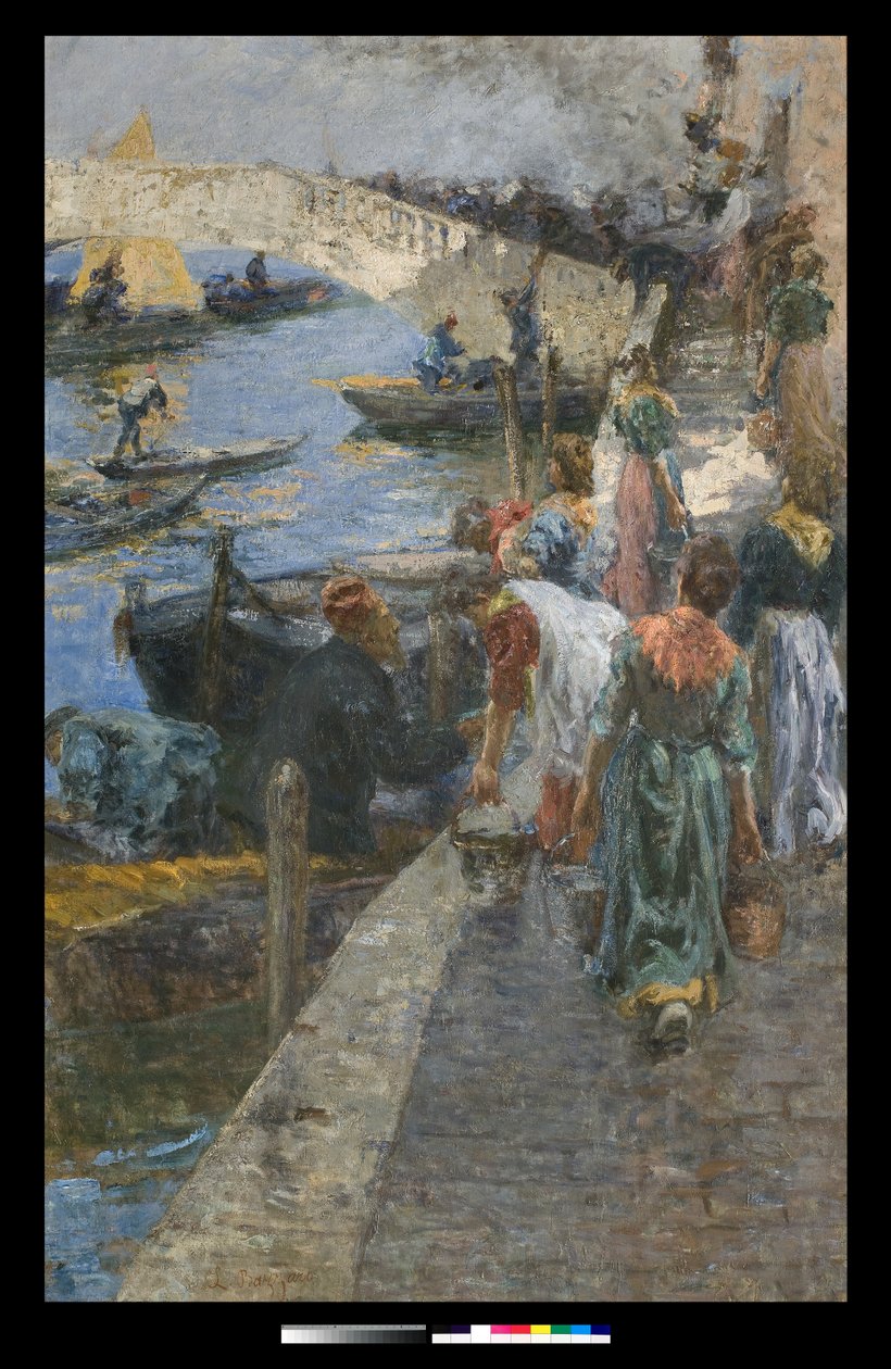Incendio en Chioggia de Leonardo Bazzaro