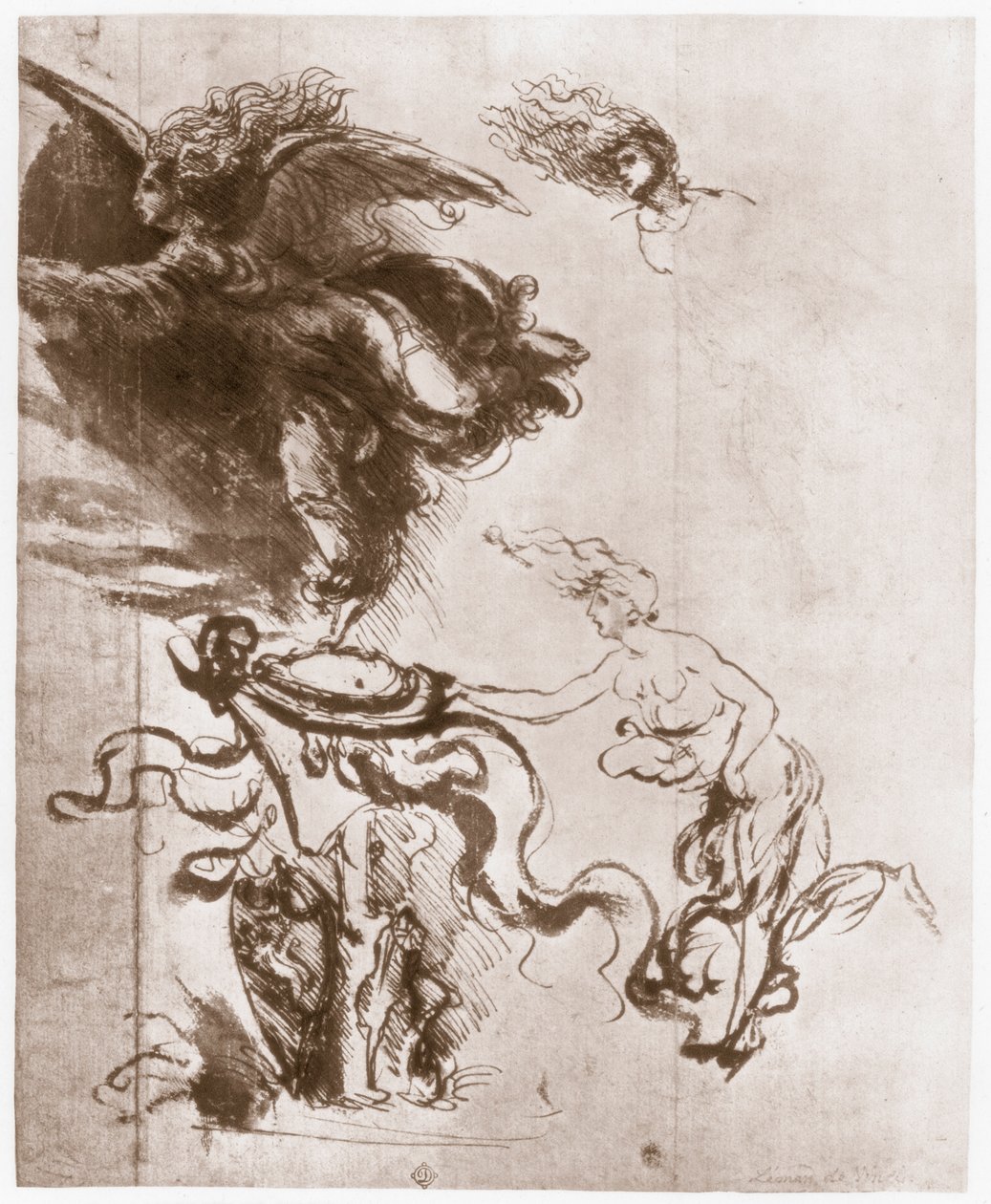 Alegoría de la Fortuna, c1483 de Leonardo da Vinci