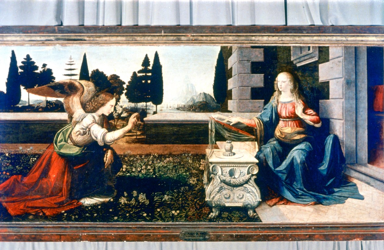La Anunciación, 1472-1475 de Leonardo da Vinci