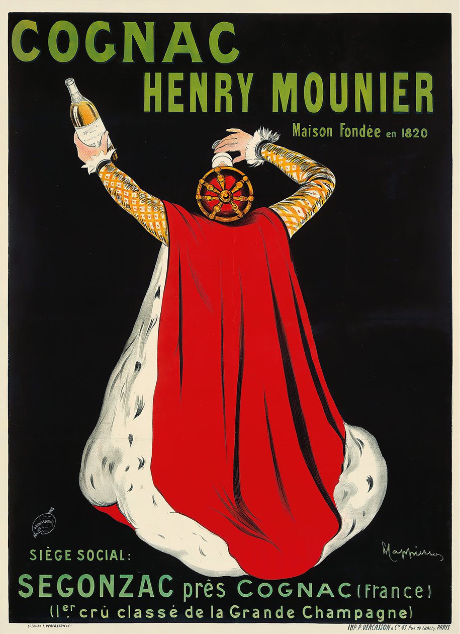 Henri Mounier Cognac, c. 1910. de Leonetto Cappiello