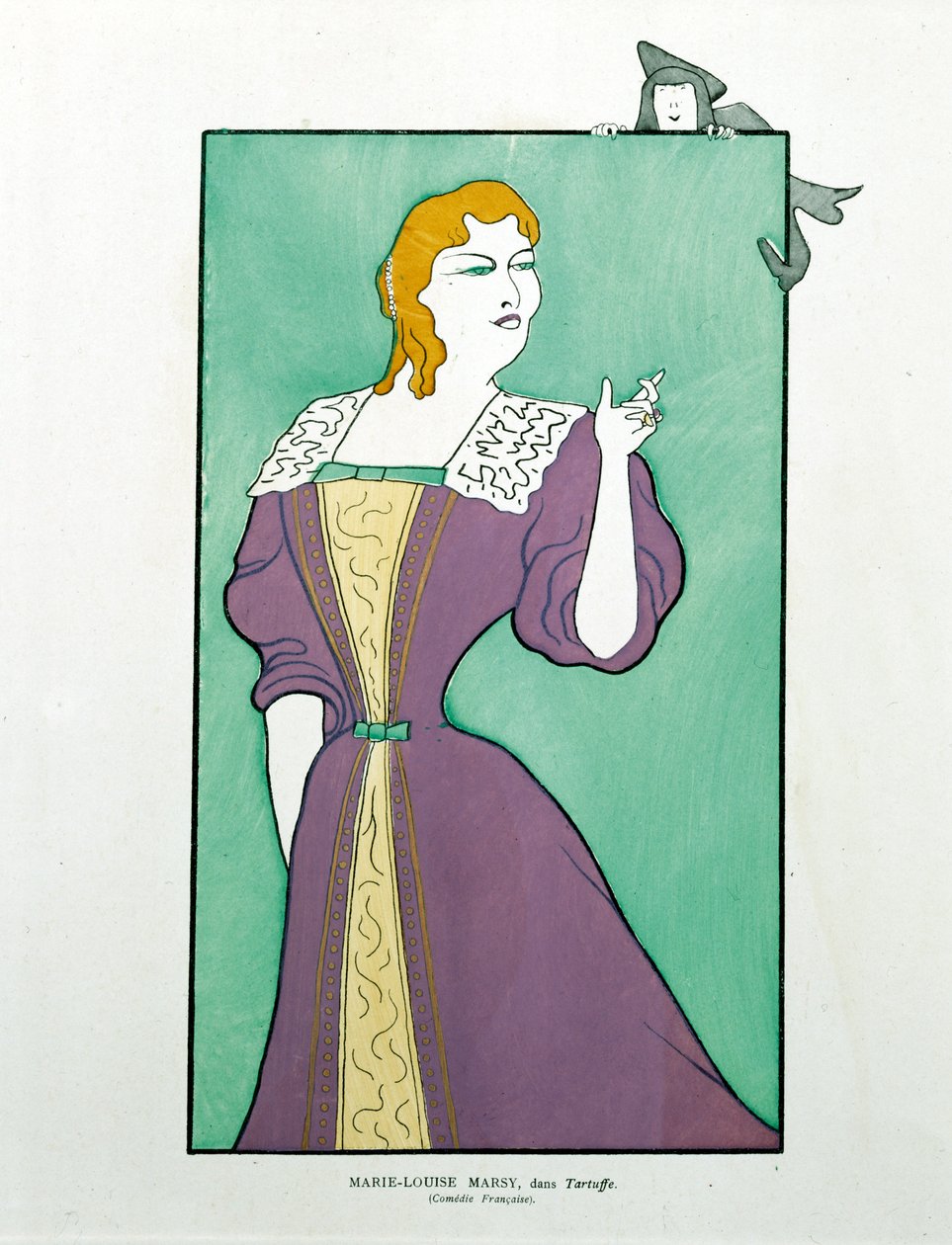 Marie-Louise Marsy en "Tartufo", caricatura de Leonetto Cappiello
