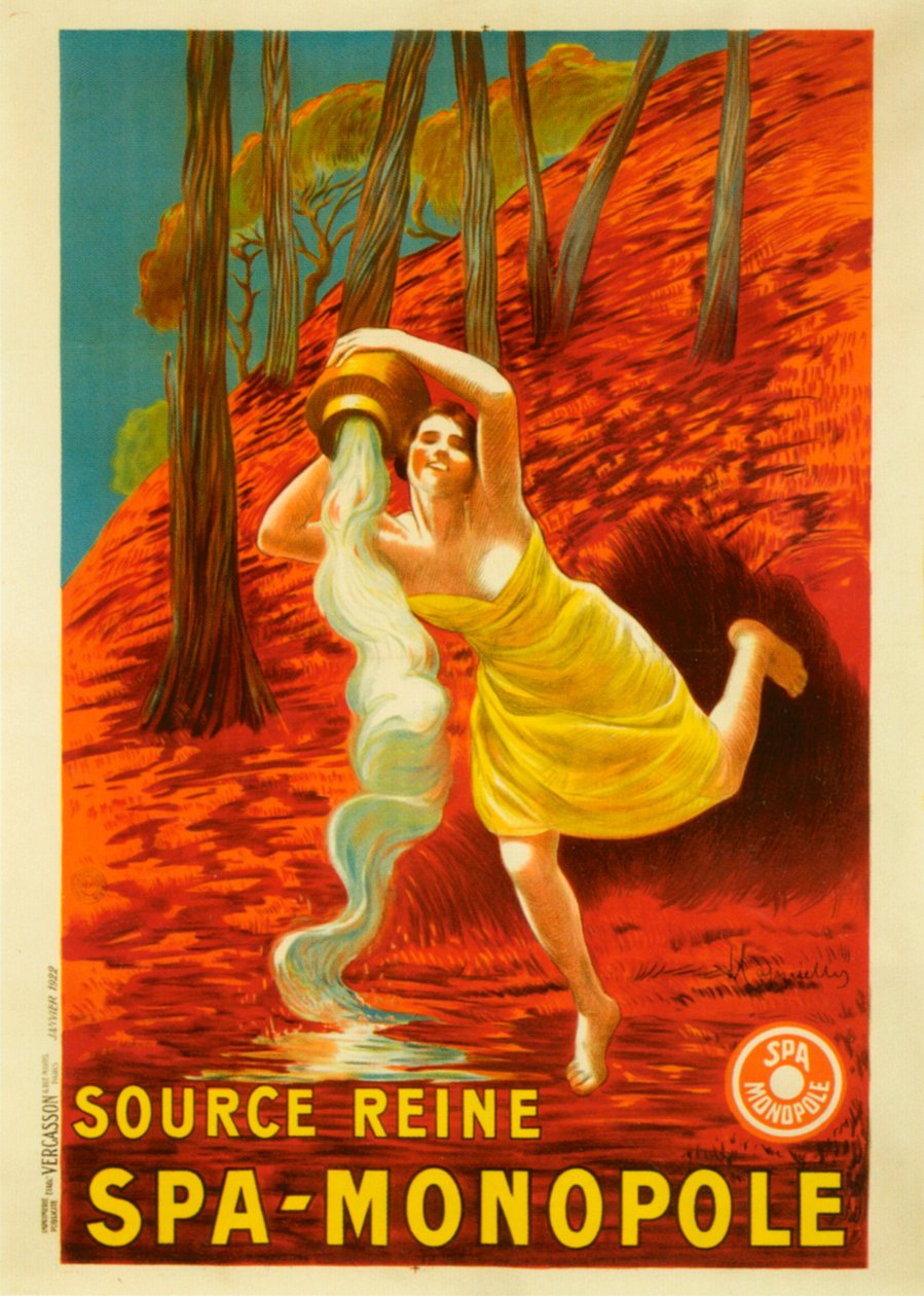 Fuente Reine Spa Monopole de Leonetto Cappiello
