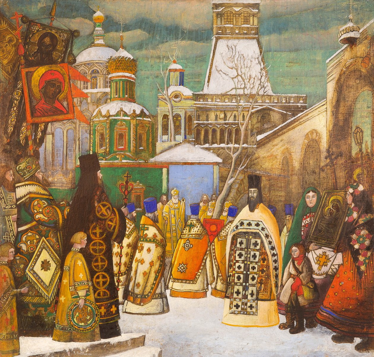Procesión de Pascua de Leonid Mikhaylovich Brailovsky