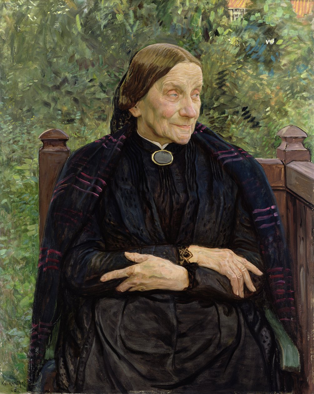 La madre de Lichtwark, 1908 de Leopold Karl Walter von Kalckreuth