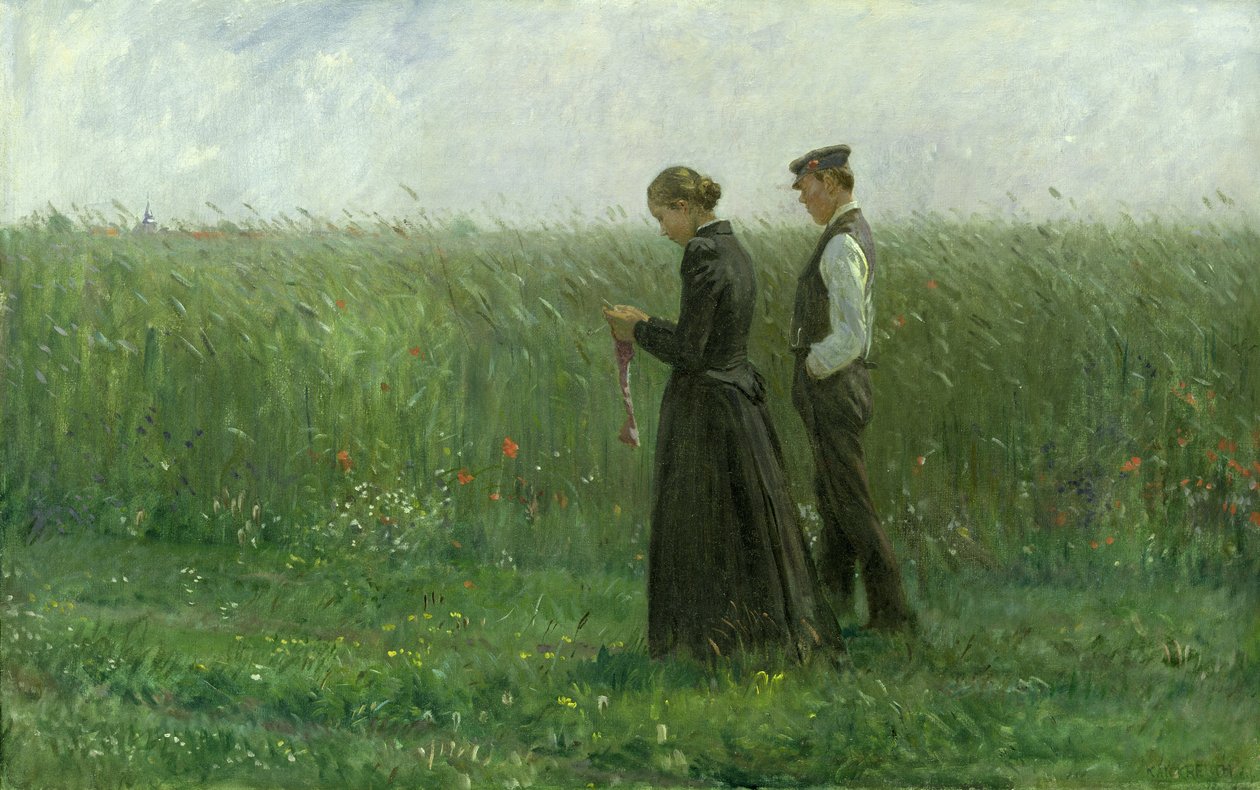 Tarde de domingo, 1893 de Leopold Karl Walter von Kalckreuth