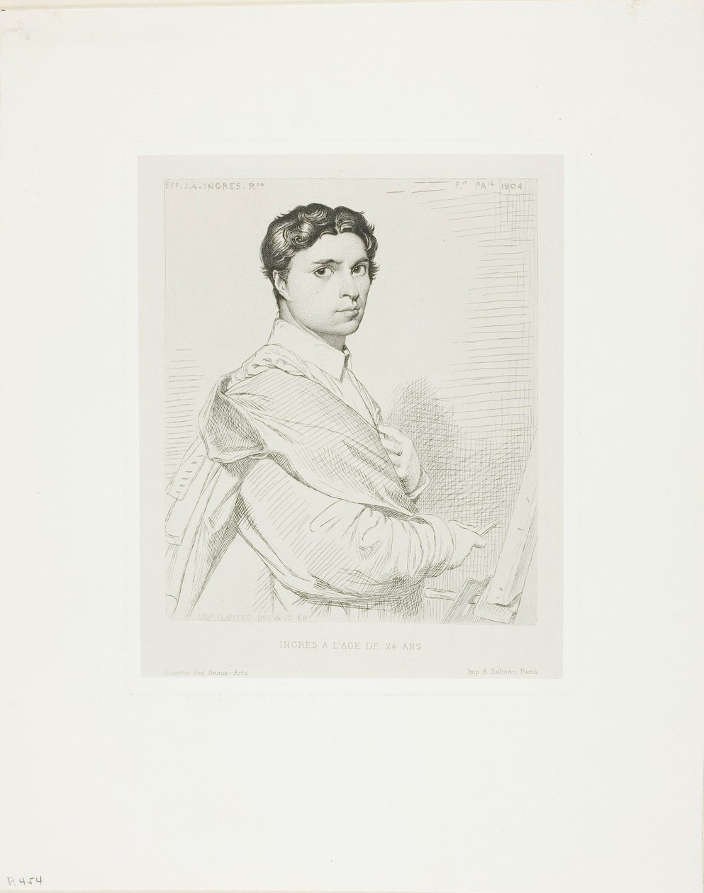 Ingres a los veinticuatro años de Leopold Flameng