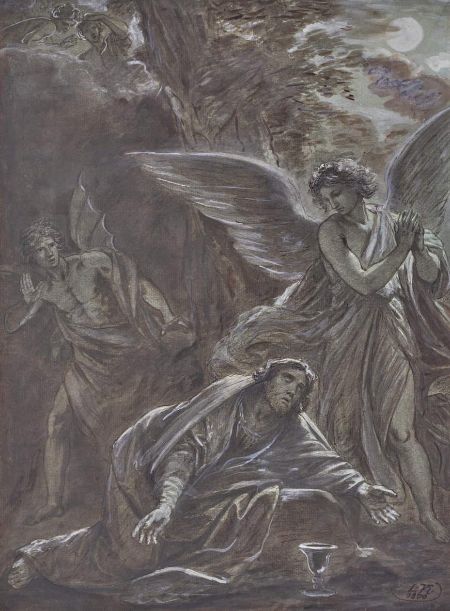 Cristo en el Monte de los Olivos de Leopold Kupelwieser