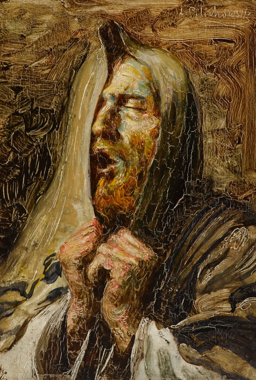 Escucha, Israel (óleo sobre tabla) de Leopold Pilichowski
