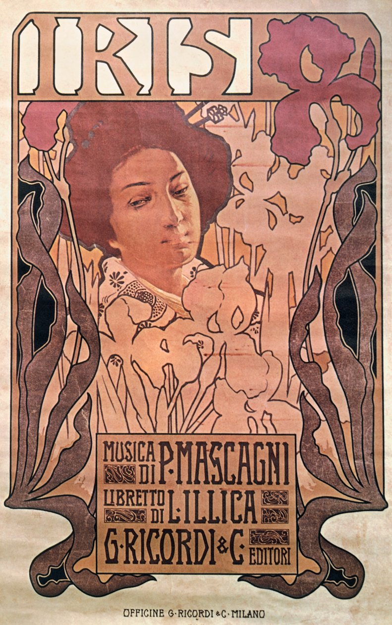 "Iris" de Pietro Mascagni de Leopoldo Metlicovitz