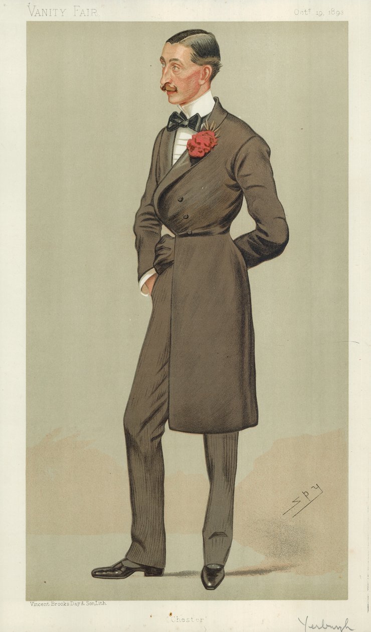 Robert Armstrong Yerburgh, Chester, 19 de octubre de 1893, caricatura de Vanity Fair de Leslie Matthew Ward