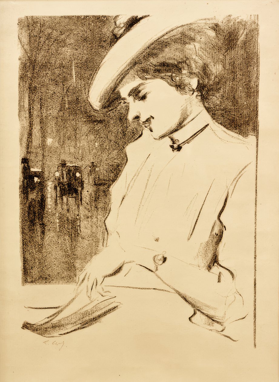 Dama leyendo (La Esperante) de Lesser Ury