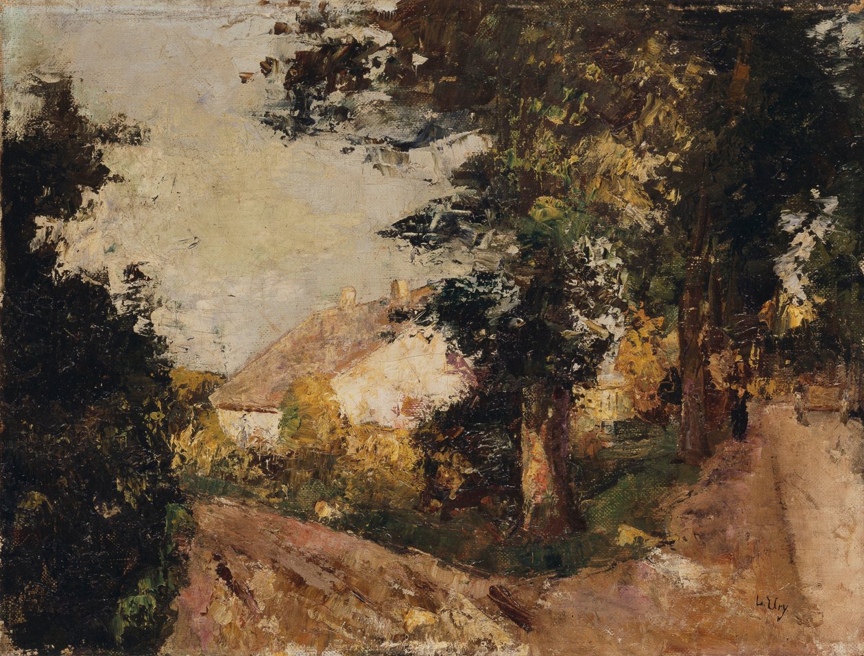 El pueblo, 1885-1890 de Lesser Ury