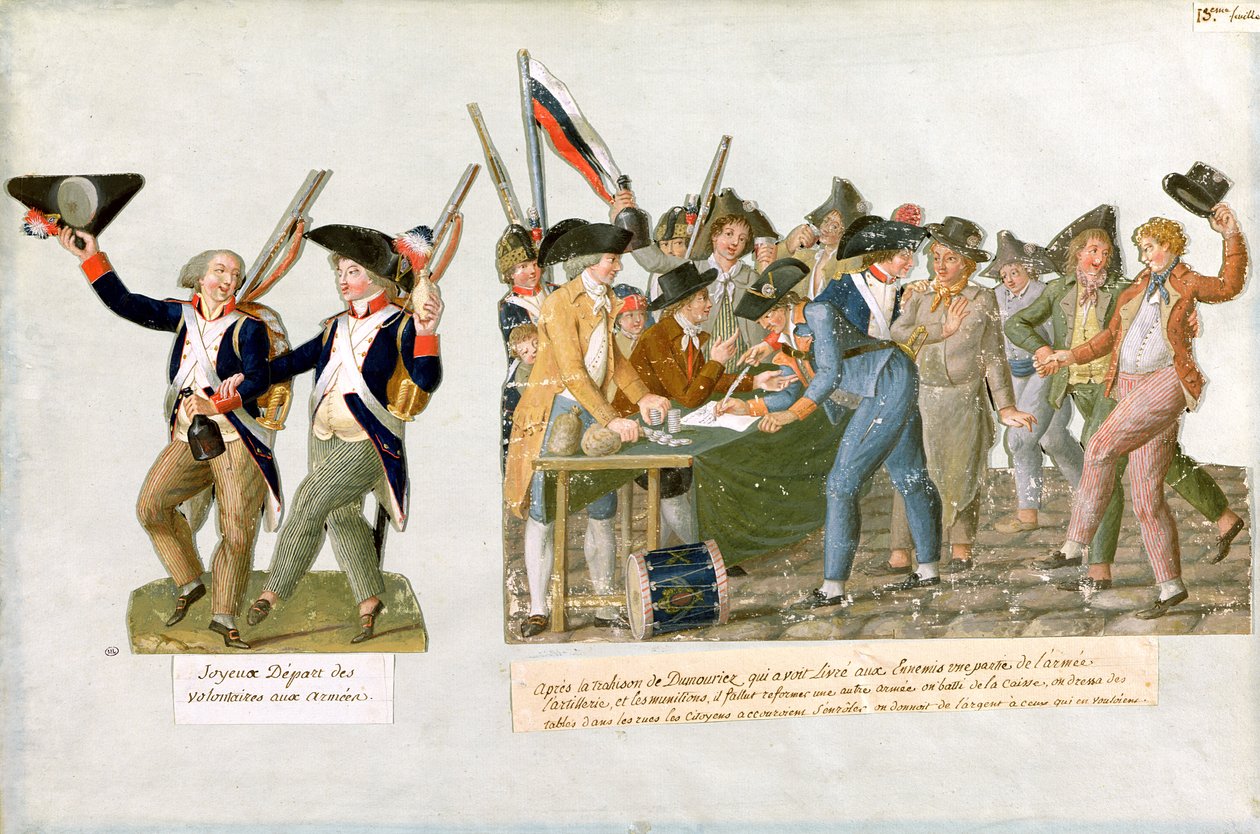 Feliz partida de los voluntarios del ejército de Lesueur Brothers