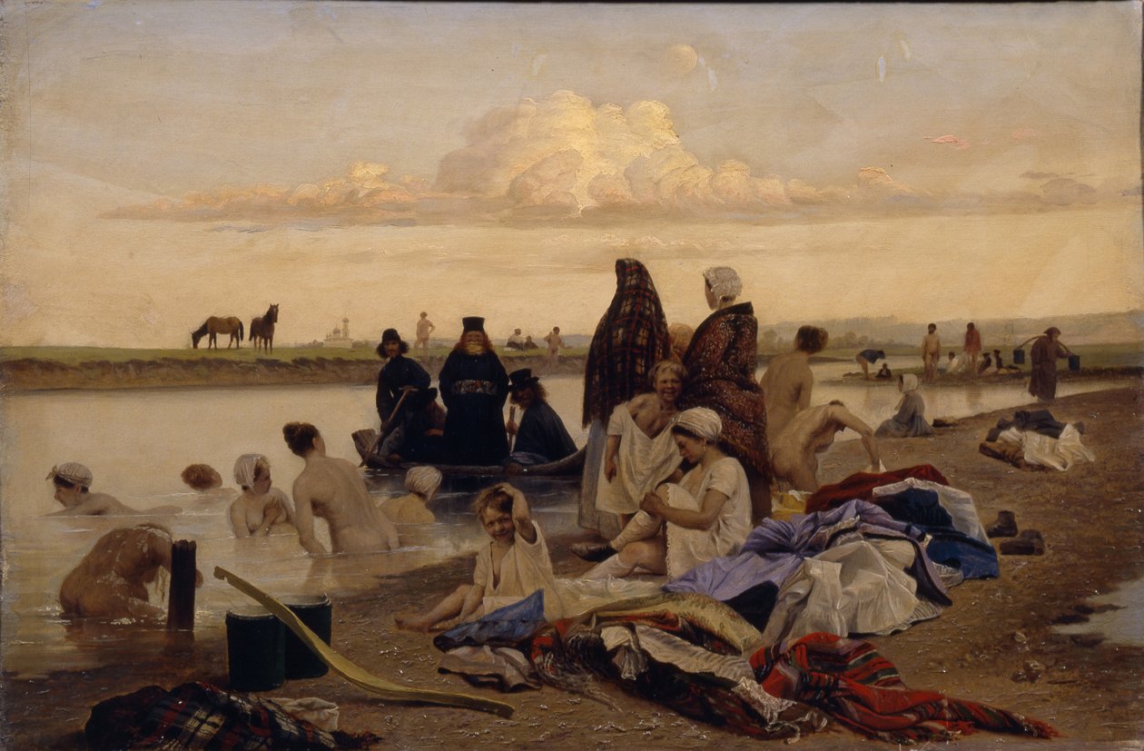 Monjes. Erróneamente varados, década de 1870 de Lev Grigoryevich Solovyev