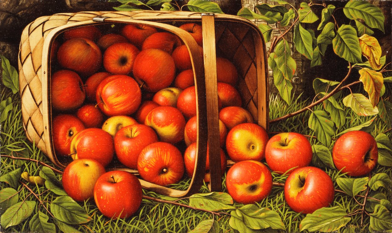Cesta de manzanas de Levi Wells Prentice