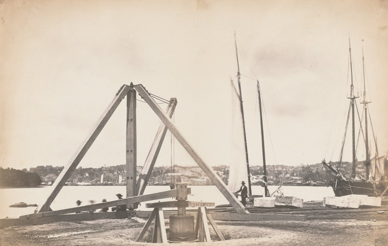 Construcción del Acueducto de Washington de Lewis Emory Walker