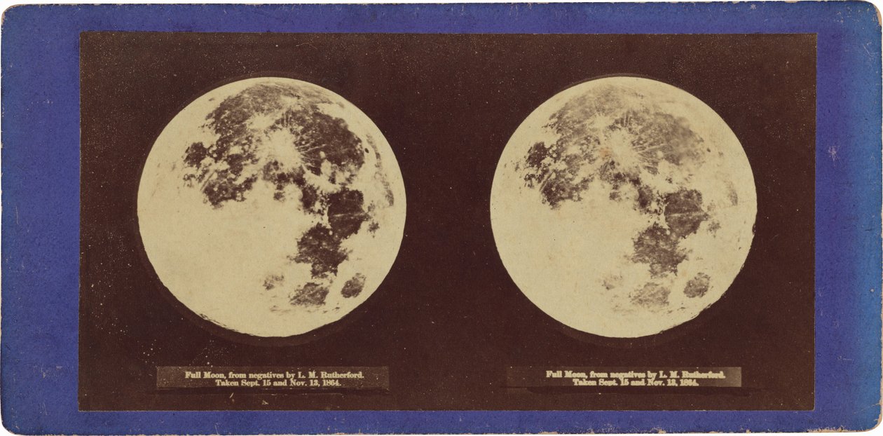 "Luna llena",1864 (foto) de Lewis M. Rutherford