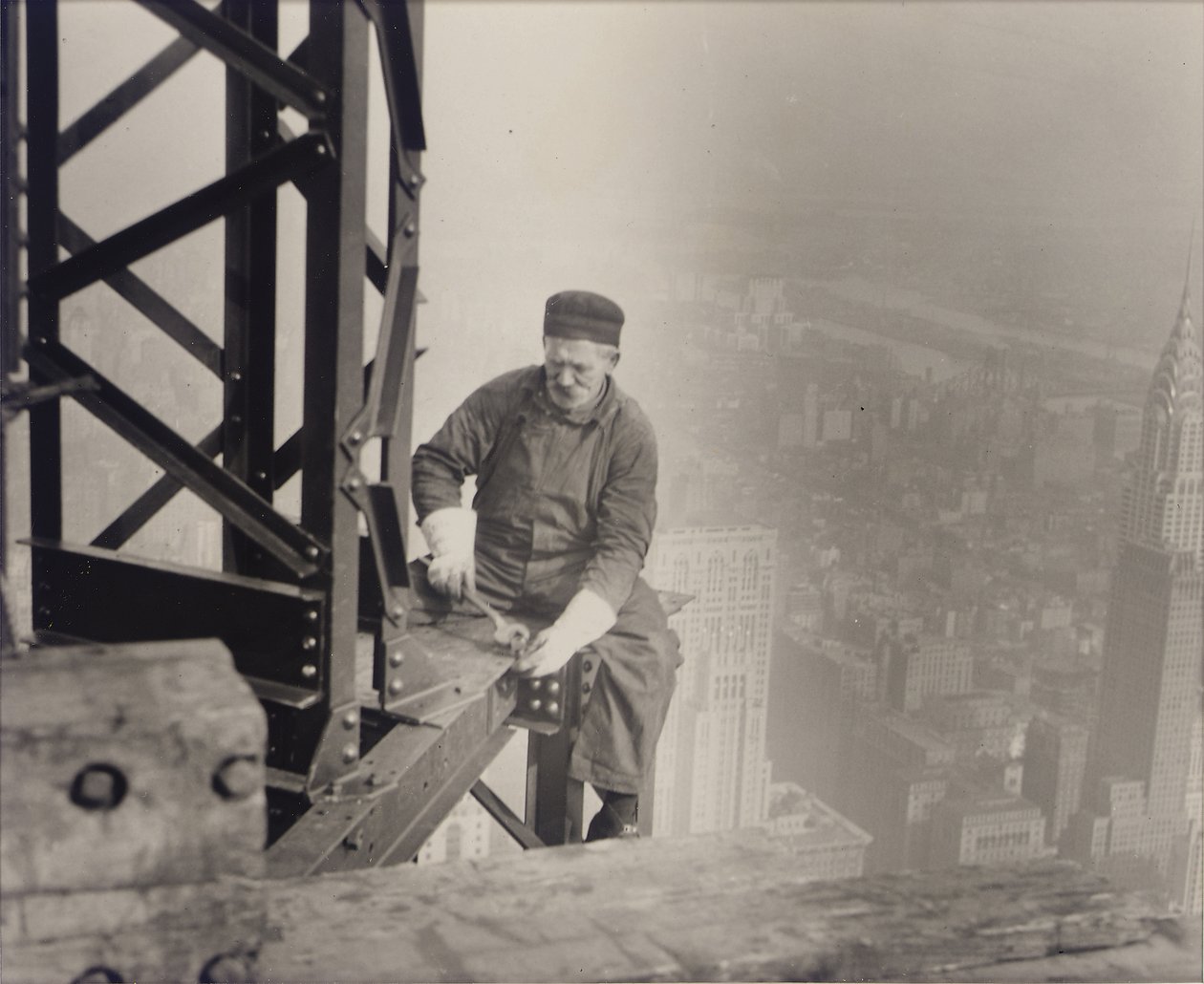 Empire State Building en construcción de Lewis Wickes Hine