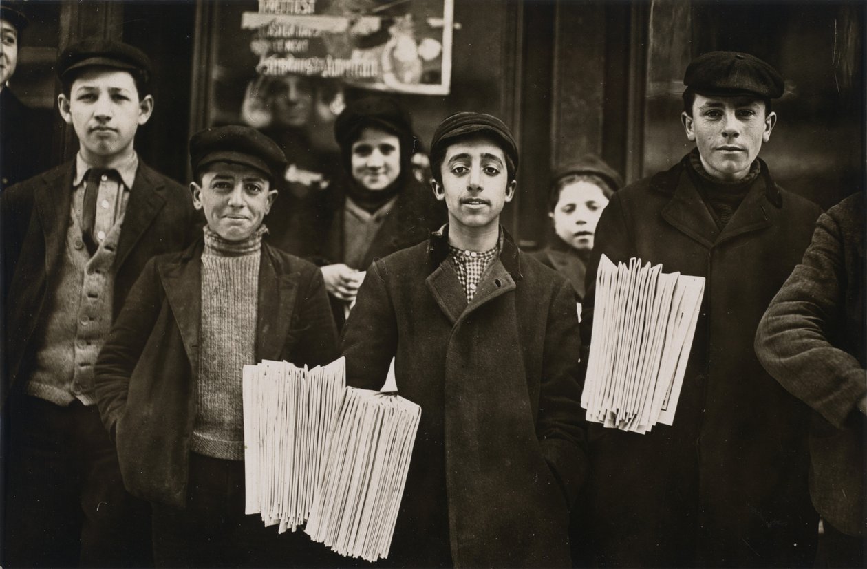 Vendedores de periódicos de Hartford de Lewis Wickes Hine