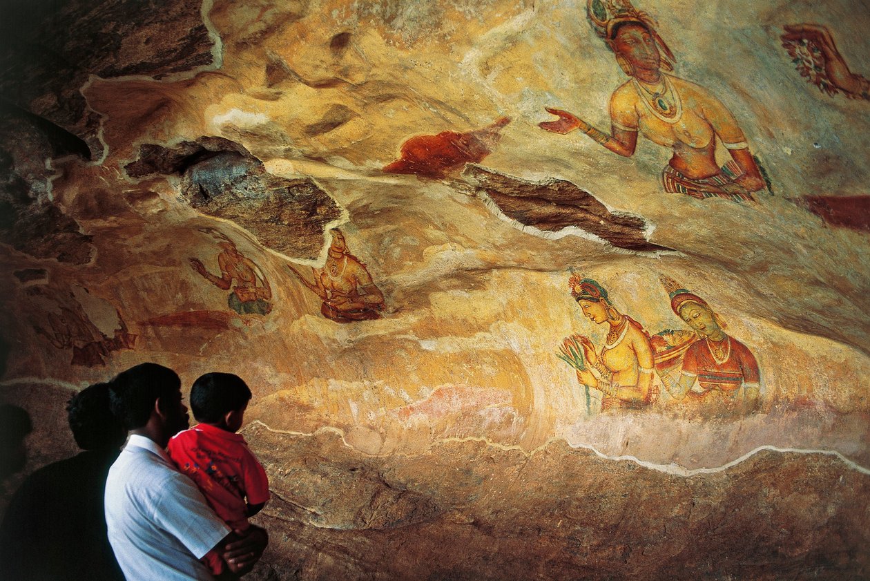 Sri Lanka, Sigiriya, Frescos que representan a mujeres jóvenes de Unbekannt Unbekannt