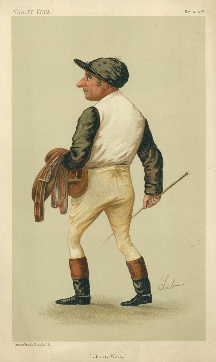 Charles Wood, Charlie Wood, 22 de mayo de 1886, caricatura de Vanity Fair de Liborio Prosperi