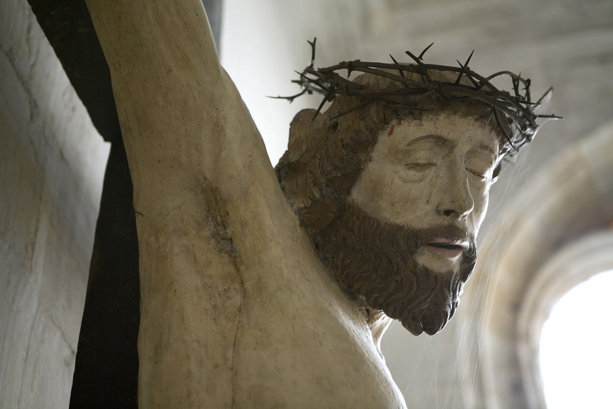 Cristo en la cruz (detalle) de Ligier Richier