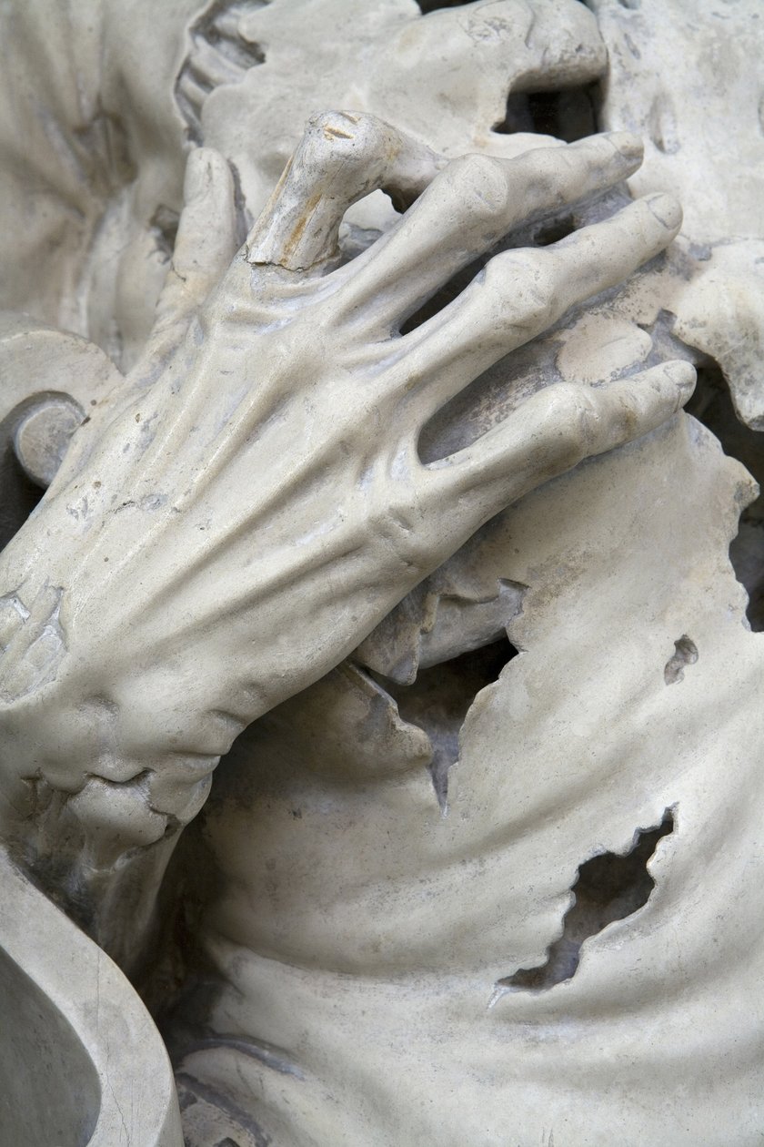 Desollado, o El Esqueleto (detalle) de Ligier Richier