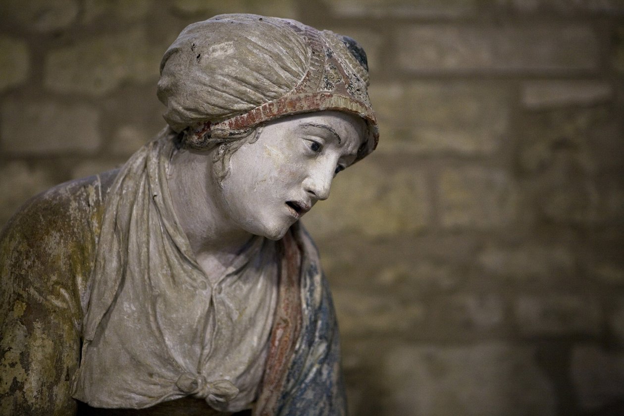 Mujer santa con un bonete de Ligier Richier