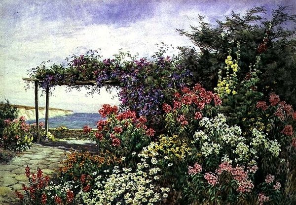 El borde floreciente, Sussex de Lilian Stannard